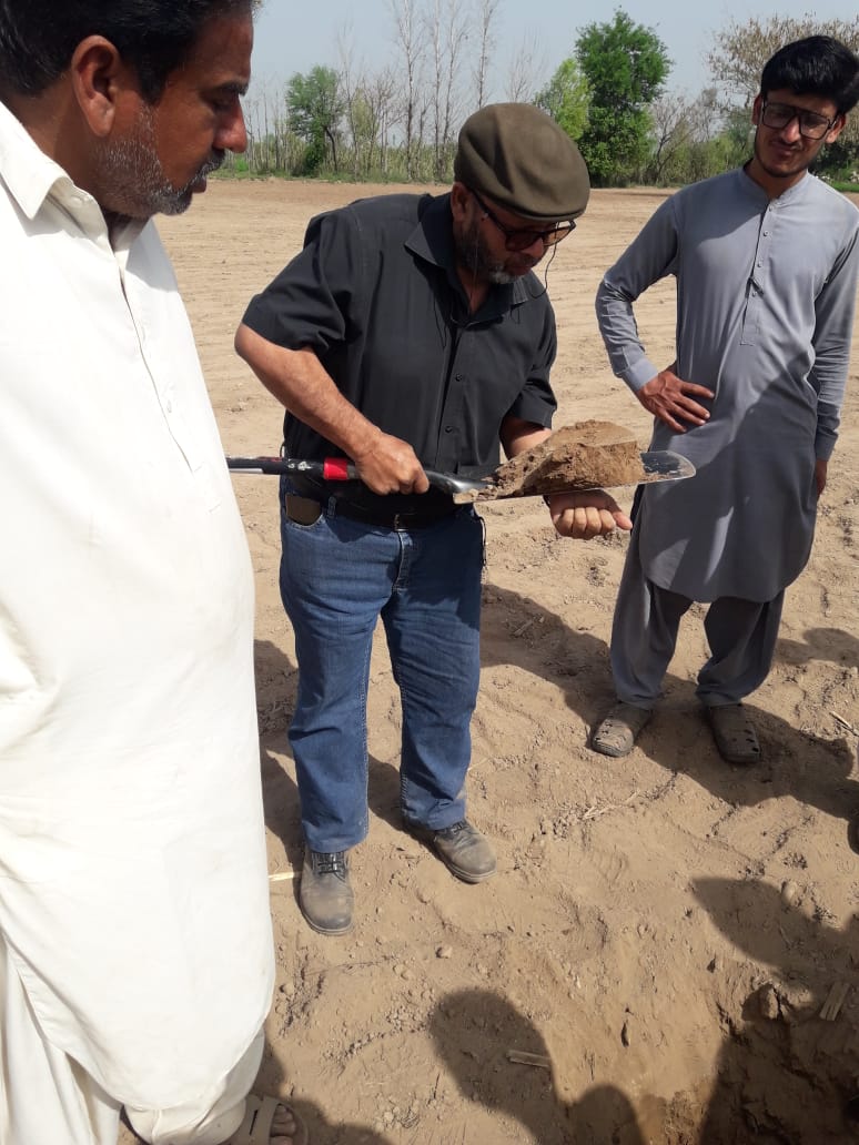 Assessing physical quality status of soil before sowing - Crop improvement project of Sillanwali Sugar Mills
